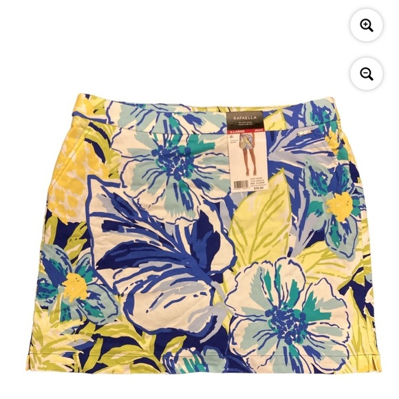 Rafaella Blue & Yellow Skort Resort Wear - Picture 3 of 13